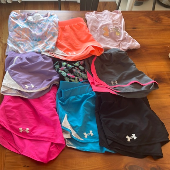 Under Armour Bottoms Youth Girls Xl Under Armour Lot 7 Pairs Of
